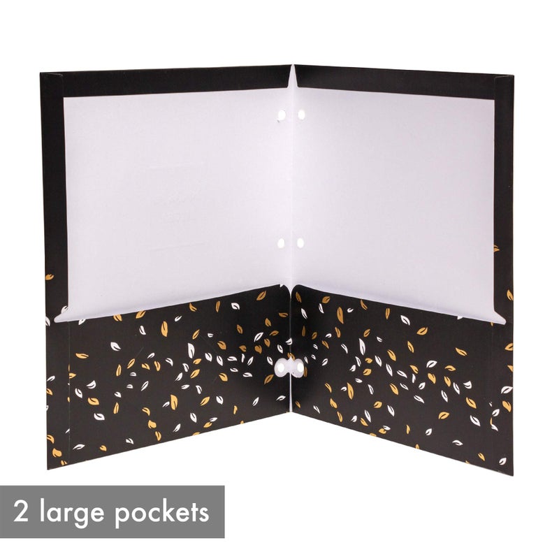 Pukka Pad, Rochelle & Jess Folders â€“ 6 Pack of Pocket Portfolios with 3 Hole-Punches for Standard Ring Biners â€“ Measures 11.75 x 9.5inches â€“ Compatible with A4 and Letter Sized Paper Documents - Image 5